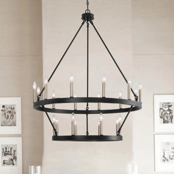 Silva Modern Industrial LED Chandelier Living Room