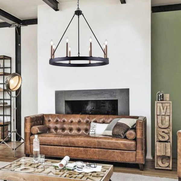 Silva Modern Industrial LED Chandelier Living Room
