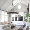 Silva Modern Industrial LED Chandelier Living Room