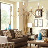 Silva Retro Vintage Candle Chandelier