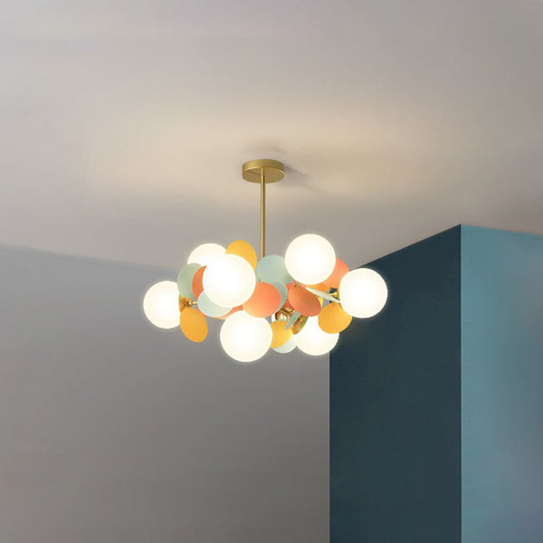 Aria Multicolored Flower Branch Chandelier Living Room