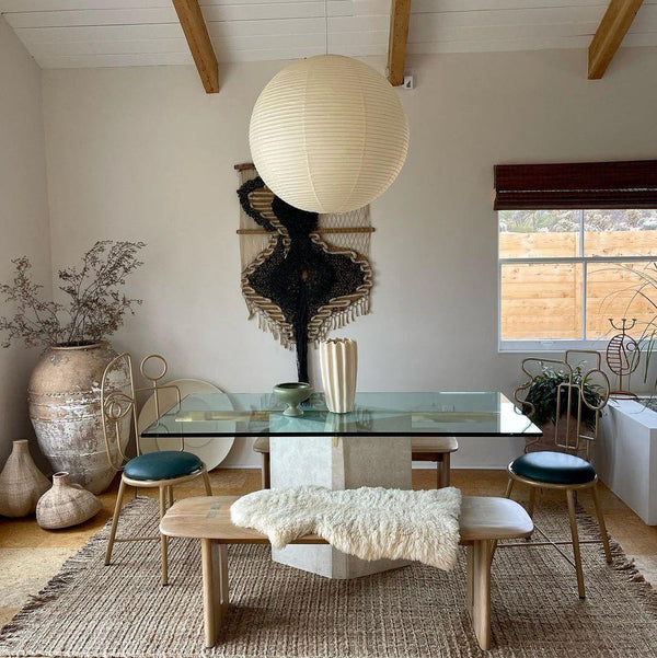 Ritta Pendant Swag Light Mulberry Silk