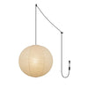Ritta Pendant Swag Light Mulberry Silk