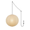 Ritta Pendant Swag Light Mulberry Silk