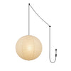 Ritta Pendant Swag Light Mulberry Silk