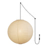 Ritta Pendant Swag Light Mulberry Silk