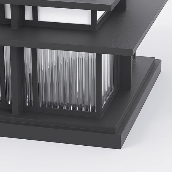 Ray Pillar Solar /HardWire Outdoor Light