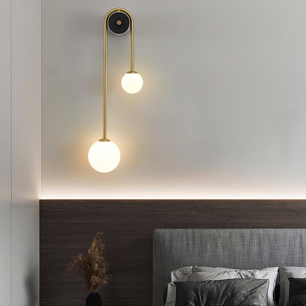 Valentina Brass Arc Wall Light