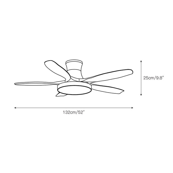 NielsenCeiling Fan Light 52″ Wood Color