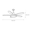 NielsenCeiling Fan Light 52″ Wood Color