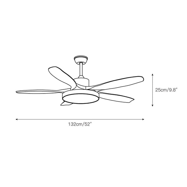 NielsenCeiling Fan Light 52″ Wood Color