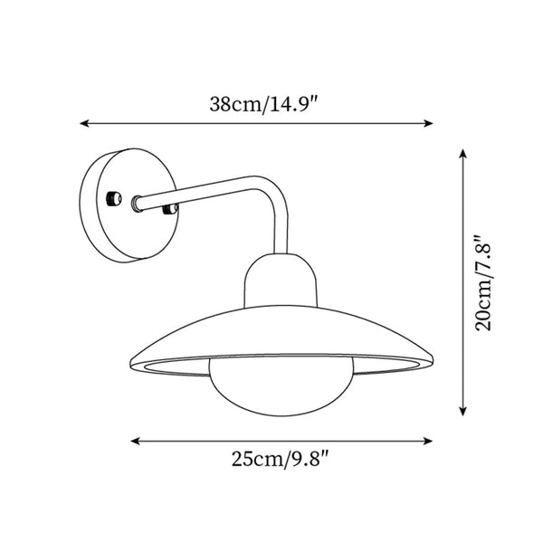 Aria Wall Lamp VintageTravertine
