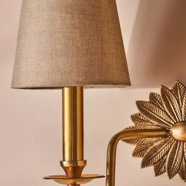 Silva Floral Backplate Wall Lamp