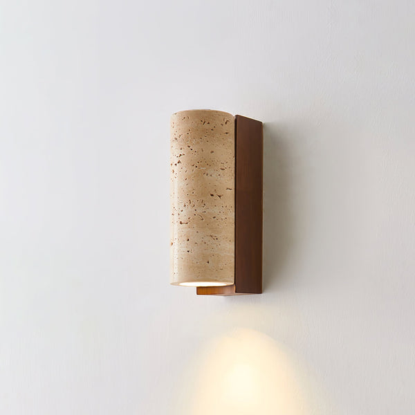 Ritta NaturalTravertine Wall Lamp