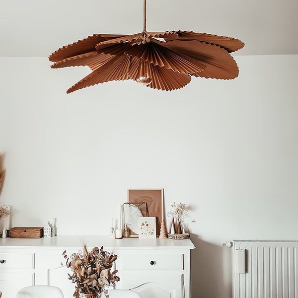 RittaFolded Leaf Lotus Livingroom Pendant Lamp Paper