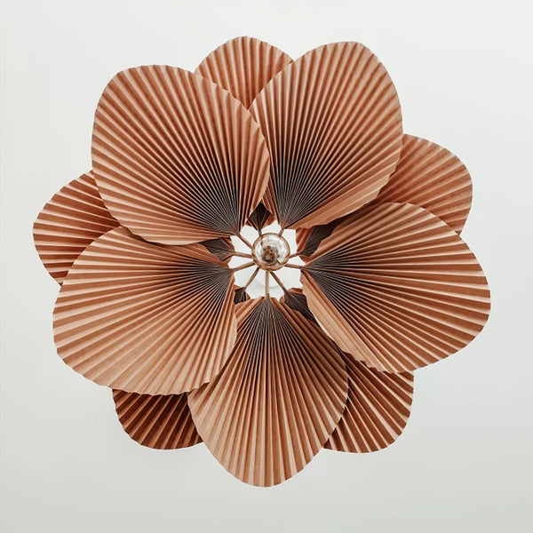 RittaFolded Leaf Lotus Livingroom Pendant Lamp Paper
