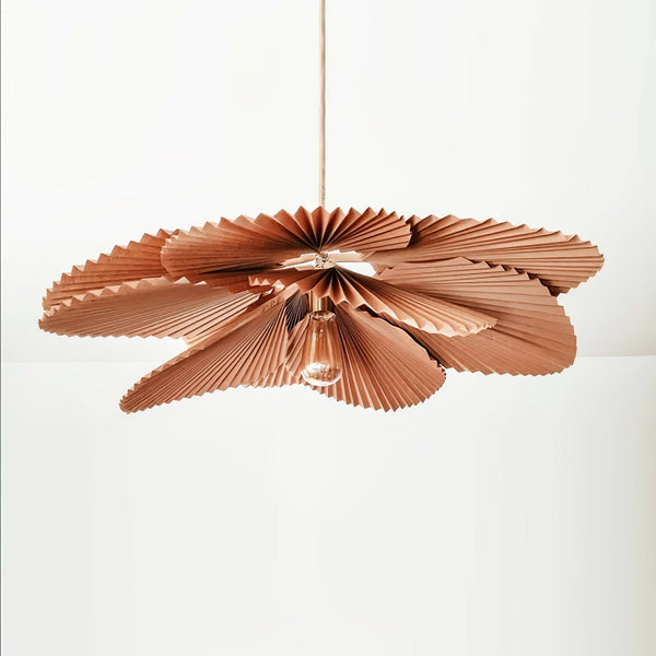 RittaFolded Leaf Lotus Livingroom Pendant Lamp Paper