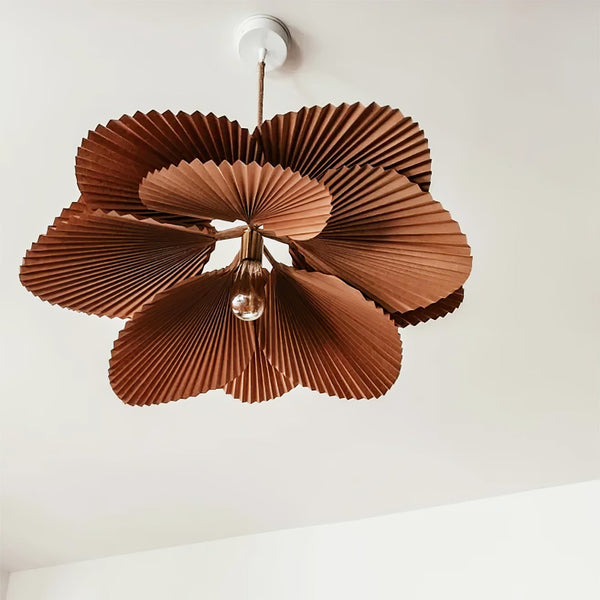 RittaFolded Leaf Lotus Livingroom Pendant Lamp Paper