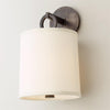 Silva Cylindrical Fabric Shade Wall Lamp Farmhouse