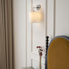Silva Cylindrical Fabric Shade Wall Lamp Farmhouse