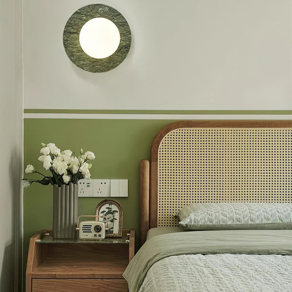 Avi Minimalist Globe Marble Wall Lamp