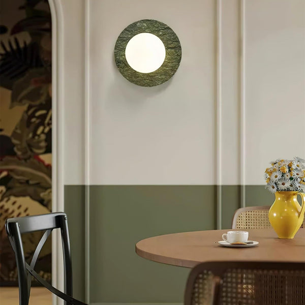 Avi Minimalist Globe Marble Wall Lamp