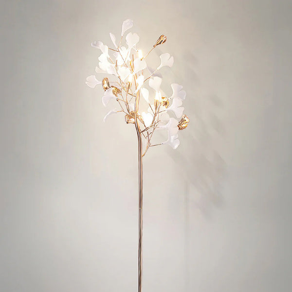 Olivia Gingko Ceramics Floor Lamp
