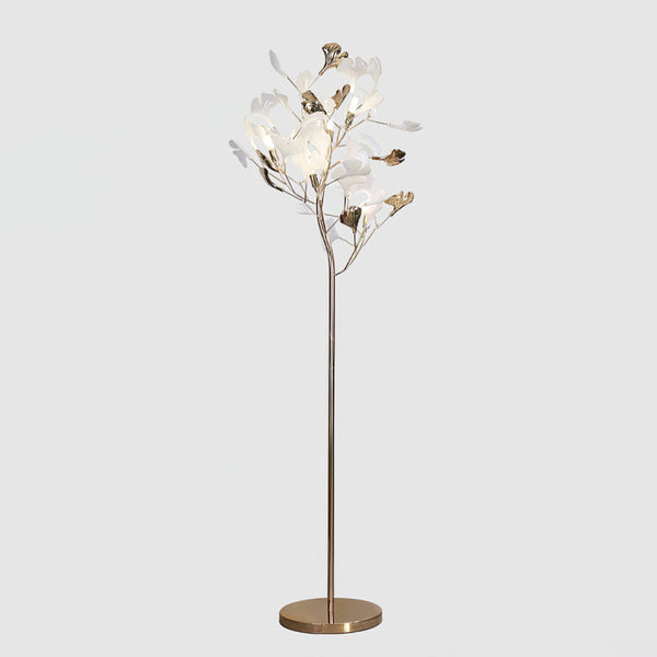Olivia Gingko Ceramics Floor Lamp
