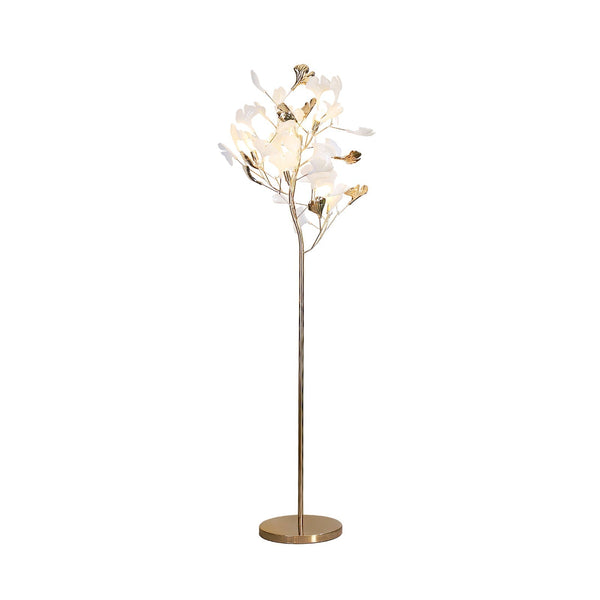 Olivia Gingko Ceramics Floor Lamp