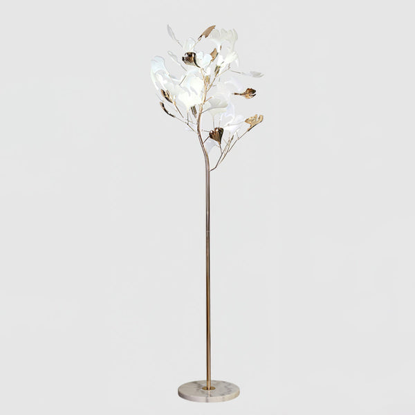 Olivia Gingko Ceramics Floor Lamp