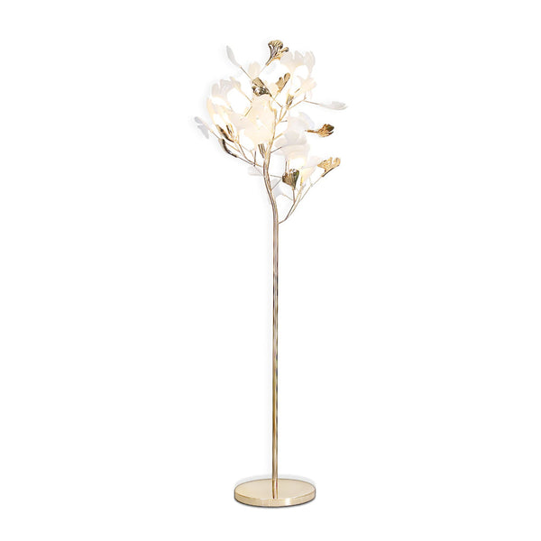 Olivia Gingko Ceramics Floor Lamp