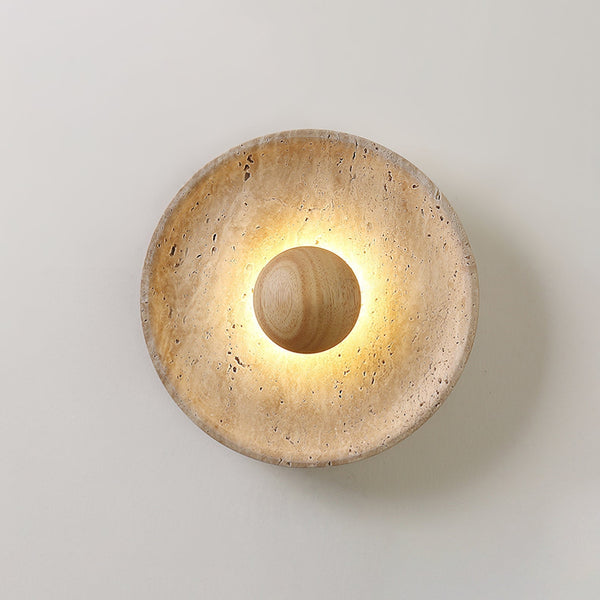 Ritta SunTravertine Wall Lamp