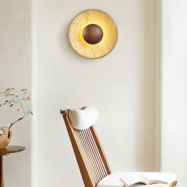 Ritta SunTravertine Wall Lamp