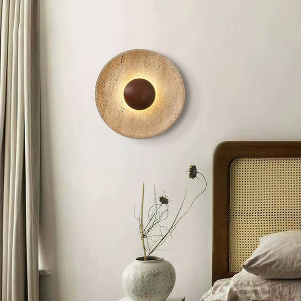 Ritta SunTravertine Wall Lamp