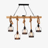Epoch Hemp Rope Industrial Grenade Chandelier