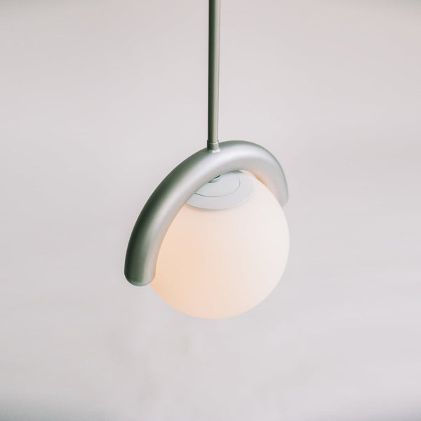 Aria Linear Chandelier Red&Silver