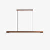 Muto Designer Linear Rod Shaped Pendant Light, Wood