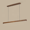 Muto Designer Linear Rod Shaped Pendant Light, Wood