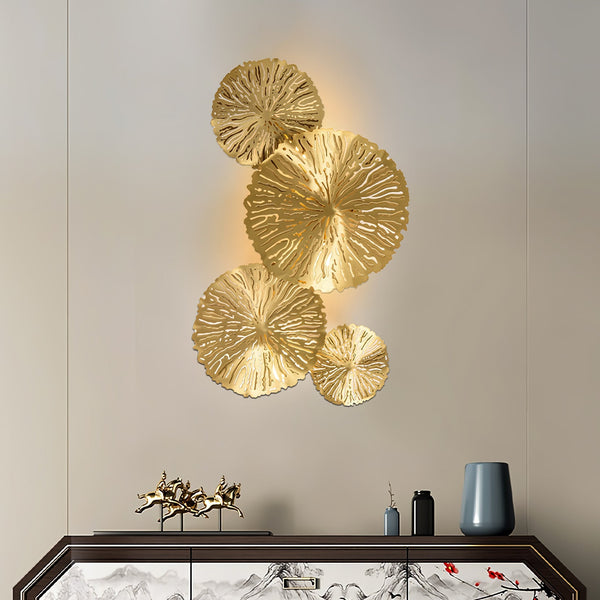 Kristy Lotus Leaf Wall Sconce