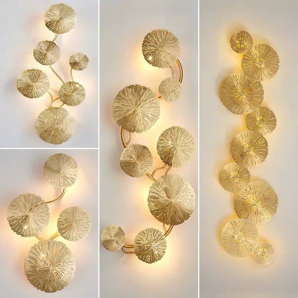Kristy Lotus Leaf Wall Sconce