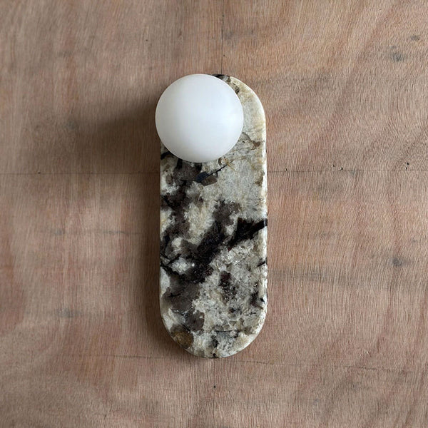 Avi Oval Wall LampMarble