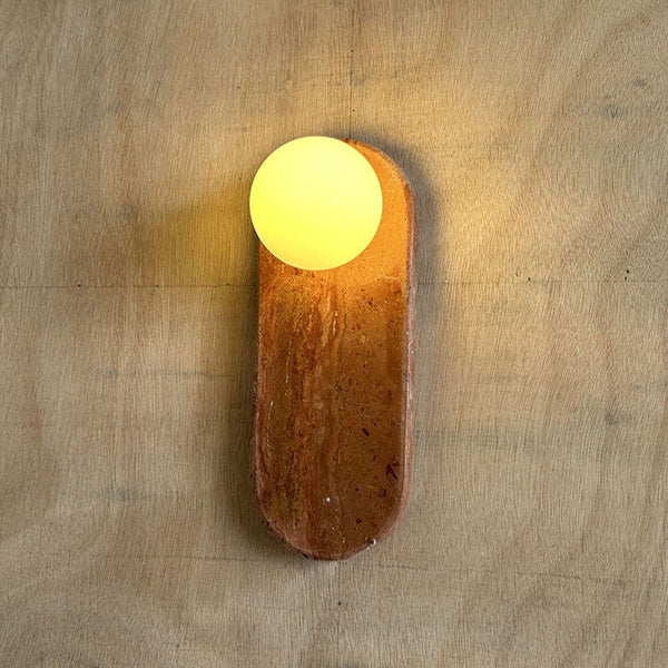 Avi Oval Wall LampMarble