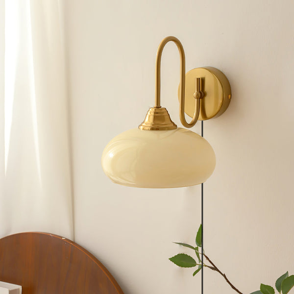 Valentina Glass Plug-in/ Hardwire Wall Lamp
