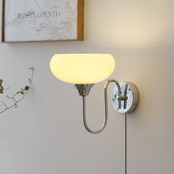 Valentina Glass Plug-in/ Hardwire Wall Lamp