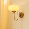 Valentina Glass Plug-in/ Hardwire Wall Lamp