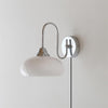 Valentina Glass Plug-in/ Hardwire Wall Lamp