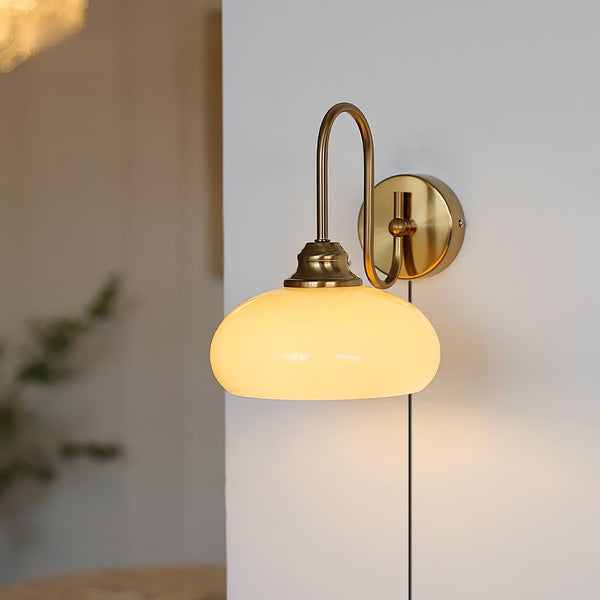 Valentina Glass Plug-in/ Hardwire Wall Lamp