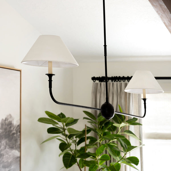 Silva Modern Linear LED Chandelier Living Room Bedroom