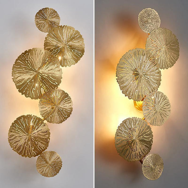 Kristy Lotus Leaf Wall Sconce