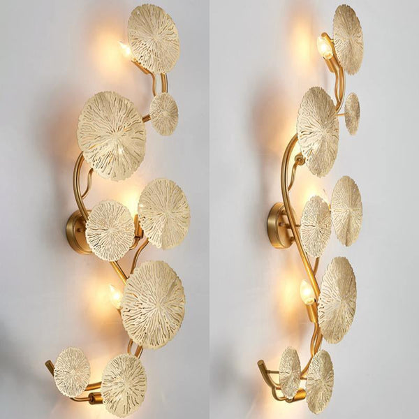 Kristy Lotus Leaf Wall Sconce